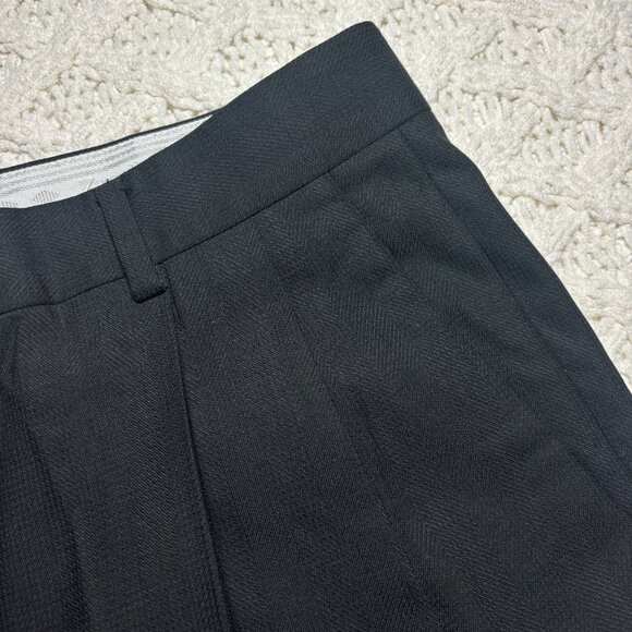 Zanella Bennet Men Black Pure Virgin Wool Dress Pants Made in Italy Slacks 35x31 - Picture 4 of 9